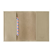 Louis Grained Leather Personalized Blue Moon Passport Holder
