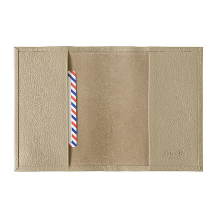 Louis Grained Leather Personalized Blue Moon Passport Holder