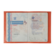 Louis Cuir Grainé Porte Passeport Corail Bohème Personnalisé