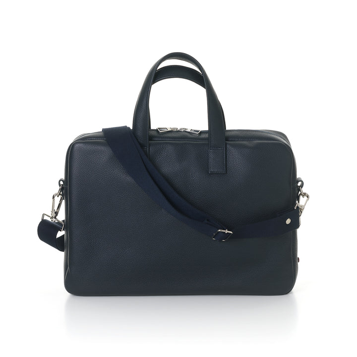 Antoine Grained Leather Lune Bleue Briefcase