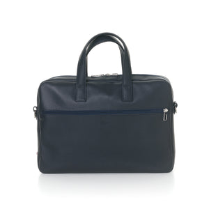 Antoine Grained Leather Lune Bleue Briefcase