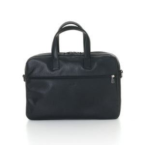 Antoine Grained Leather Briefcase Black is Black