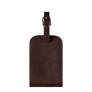 Jules Grained Leather Personalized Burnished Earth Address Holder