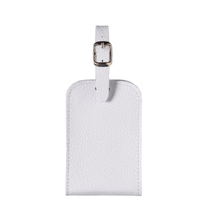 Jules Grained Leather White Snowflake Address Holder