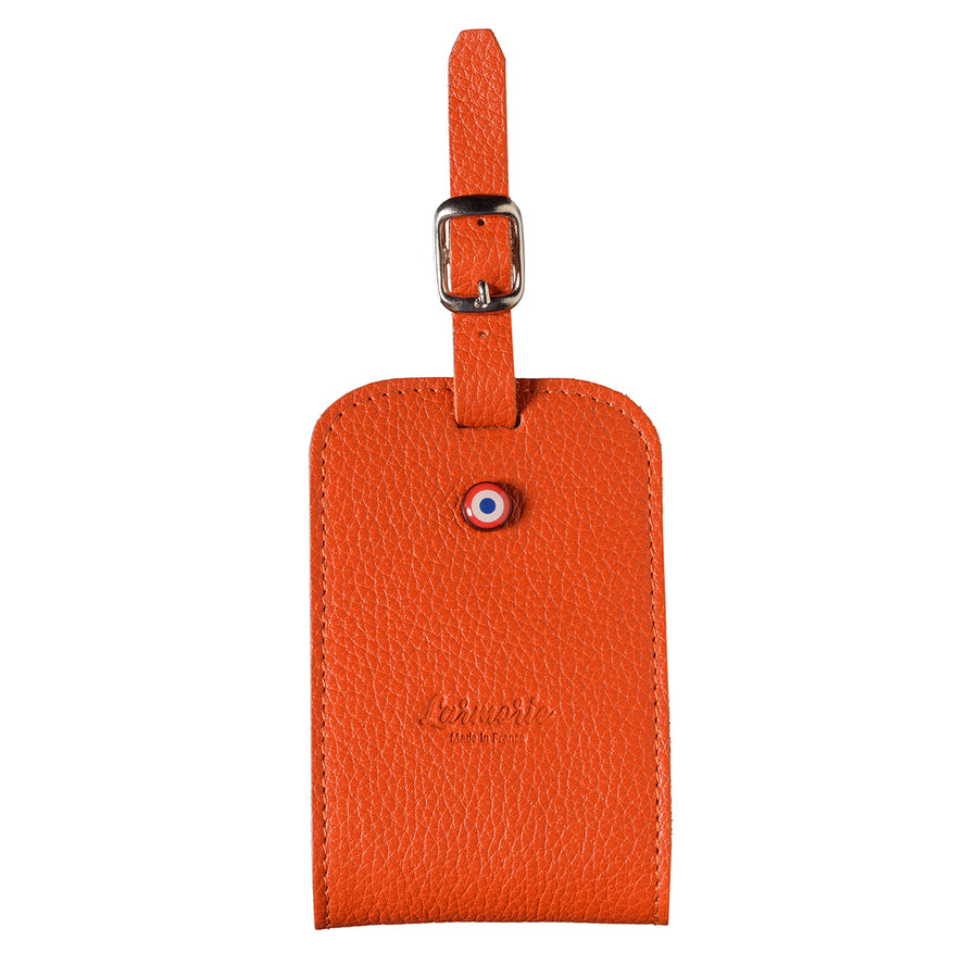 Jules Grained Leather Bohemian Coral Address Holder