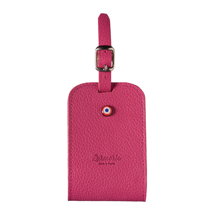 Jules Grained Leather Personalized Vie en Rose Address Holder