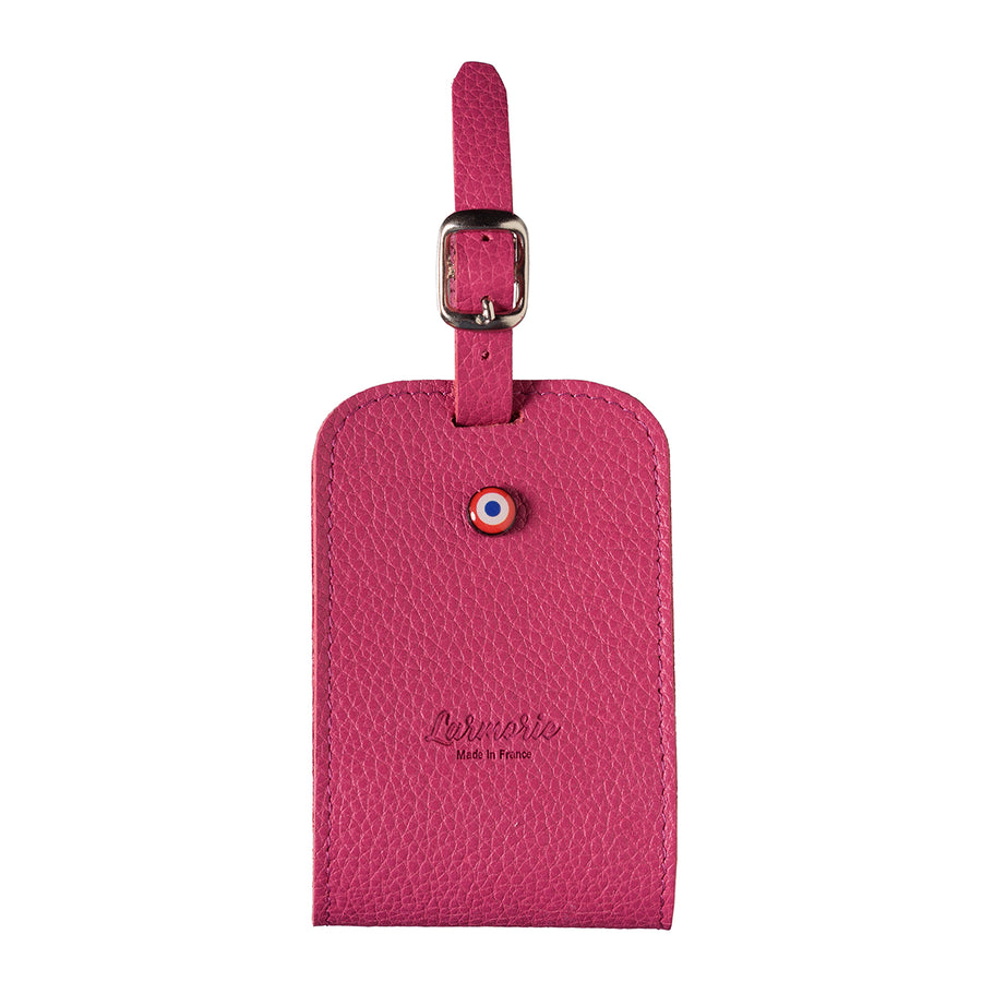 Jules Grained Leather Personalized Vie en Rose Address Holder