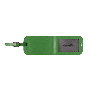 Jules Grained Leather Address Holder Meadow Green