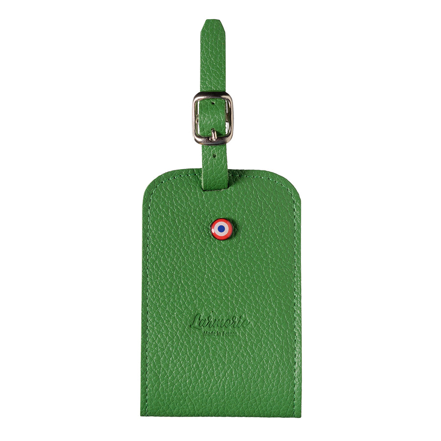 Jules Grained Leather Personalized Meadow Green Address Holder