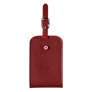 Jules Grained Leather Personalized Red Vine Address Holder