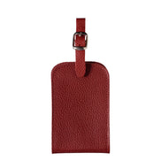 Jules Grained Leather Personalized Red Vine Address Holder