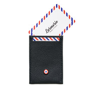 PAUL Grained leather Lune Bleue card holder