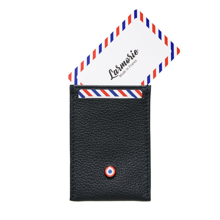 PAUL Grained leather Lune Bleue card holder