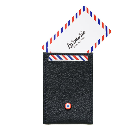 PAUL Grained leather Lune Bleue card holder