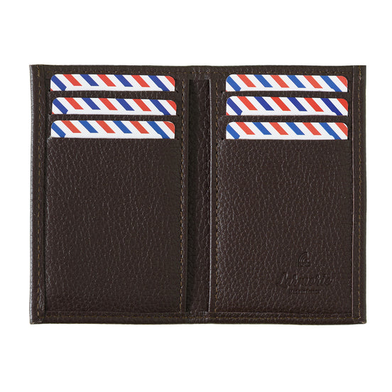 Albert Grained Leather Large Burnished Earth Wallet