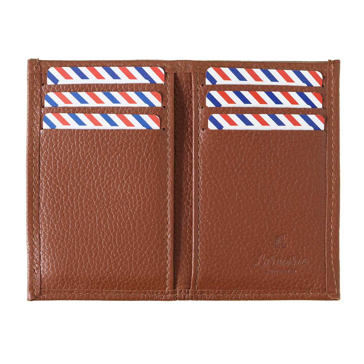 Albert Grained Leather Large Burnished Earth Wallet