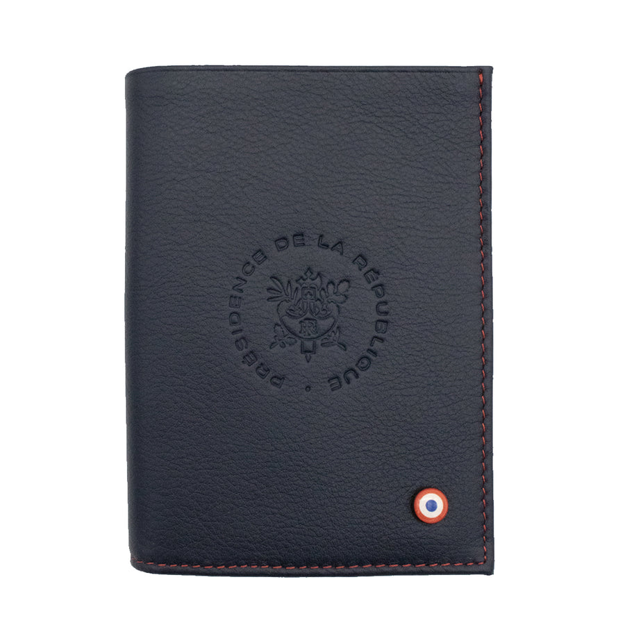 VICTOR - For the Élysée wallet Smooth leather Personalized blue moon