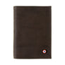 VICTOR Nubuck leather junior wallet Burnished Earth 