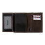 VICTOR Nubuck leather junior wallet Burnished Earth 