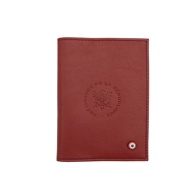LOUIS - For the Élysée passport holder Smooth leather Red Vine