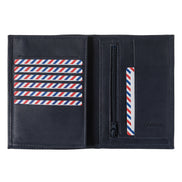 Albert Nubuck Leather Large Personalized Blue Moon Wallet