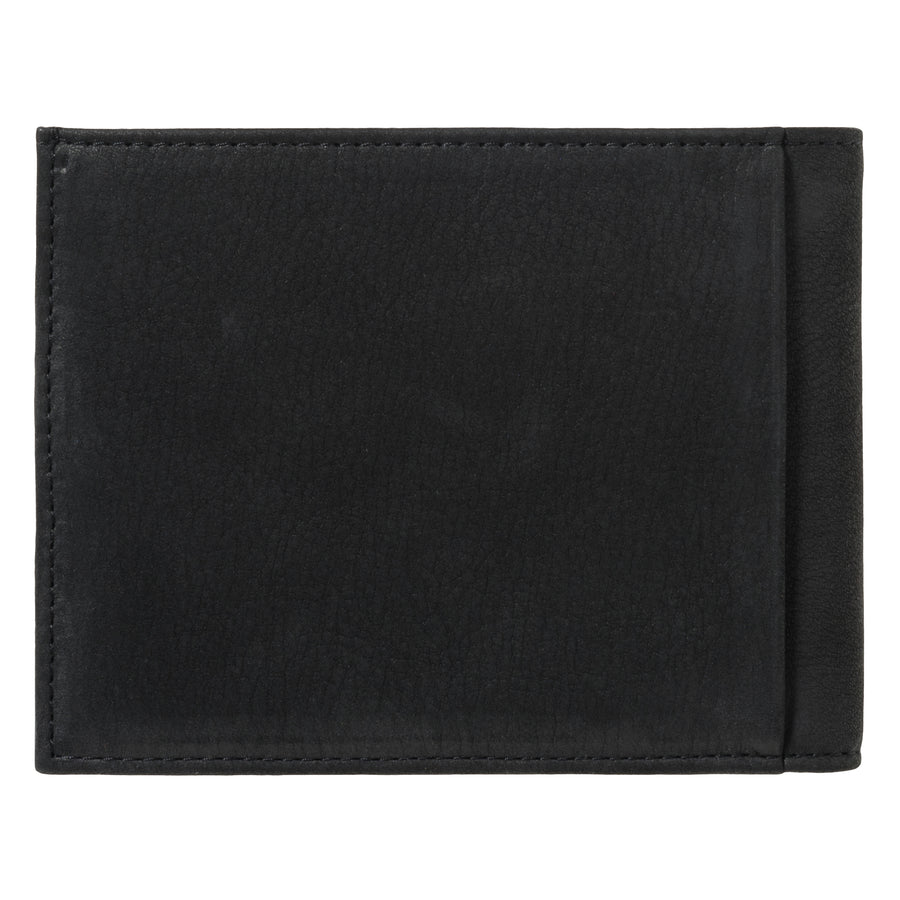 ARTHUR 2.0 Nubuck Leather Italian Wallet Black is black Personalized