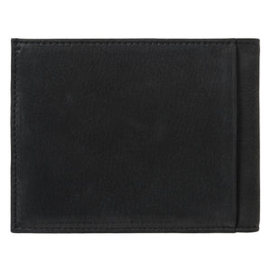 ARTHUR 2.0 Nubuck Leather Italian Wallet Black is black