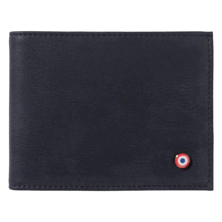 Arthur 2.0 Nubuck Leather Italian Wallet Blue Moon