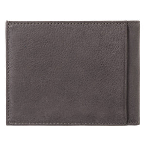 ARTHUR 2.0 Nubuck Leather Italian Wallet Cloud Gray Personalized