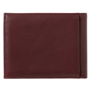 ARTHUR 2.0 Smooth Leather Italian Wallet Red Vine Personalized