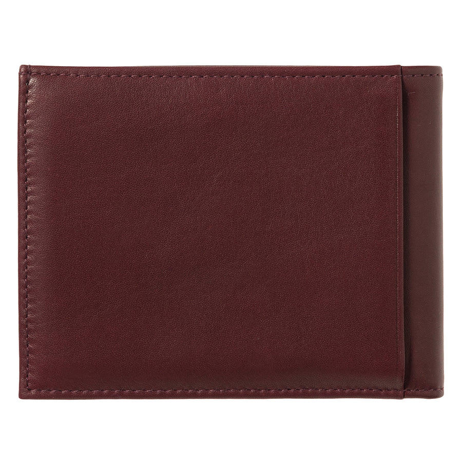 ARTHUR 2.0 Smooth Leather Italian Wallet Red Vine Personalized