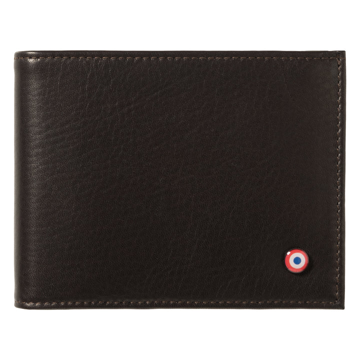 ARTHUR 2.0 Cuir Lisse Portefeuille Italien Terre Brunie Personnalisé