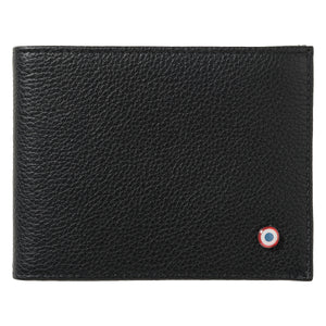 ARTHUR 2.0 Grained Leather Italian Wallet Black is black