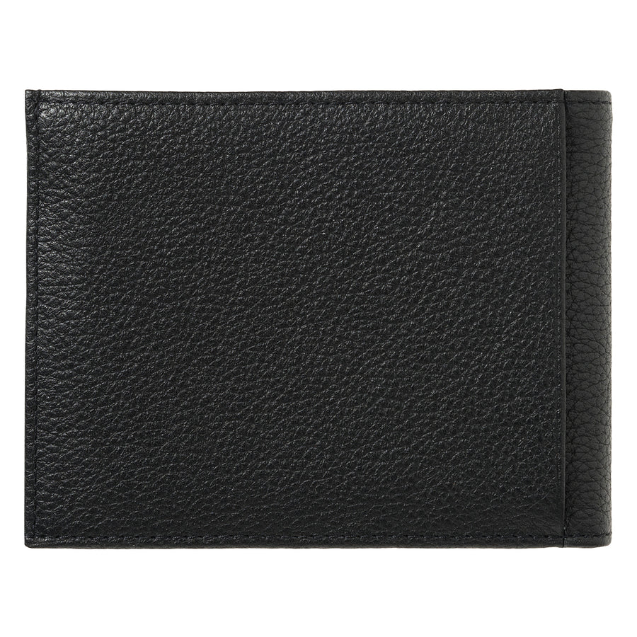 ARTHUR 2.0 Grained Leather Italian Wallet Black is black