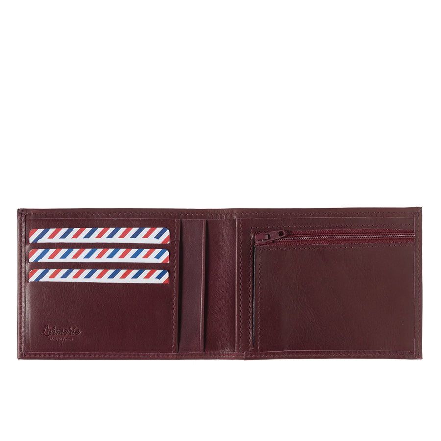 ARTHUR 2.0 Smooth Leather Italian Wallet Red Vine