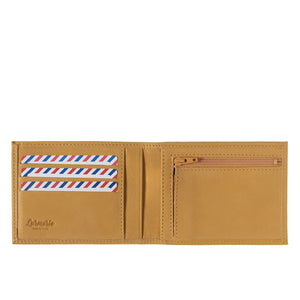 Arthur 2.0 Nubuck Leather Italian Wallet Sun Yellow