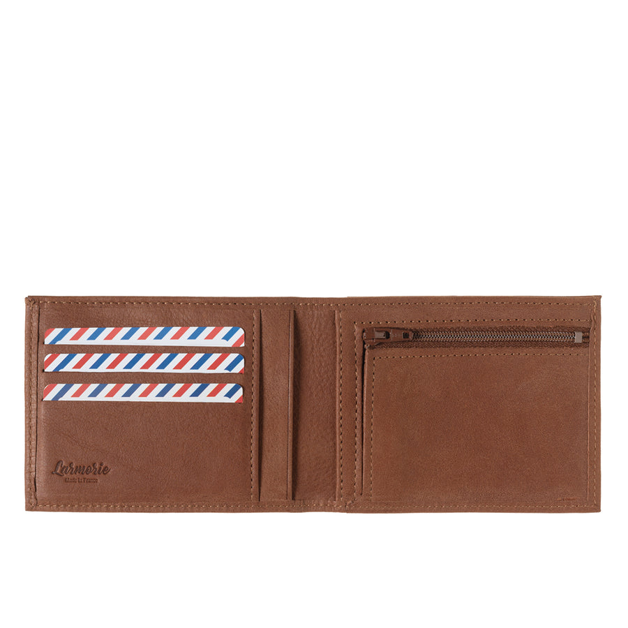 ARTHUR 2.0 Nubuck Leather Italian Wallet Burnished Earth