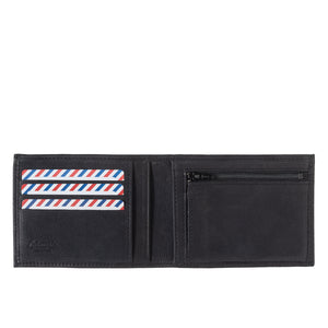 ARTHUR 2.0 Nubuck Leather Italian Wallet Black is black Personalized