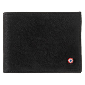 Arthur Fish Leather and Nubuck Leather Italian Wallet Black is Black 