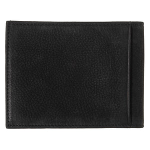 Arthur Fish Leather and Nubuck Leather Italian Wallet Black is Black 