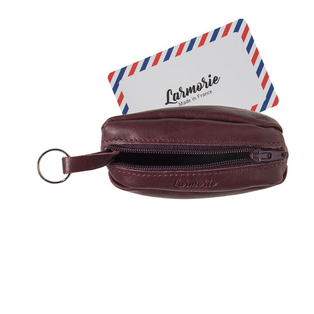 CHARLES Smooth Leather Red Vine 