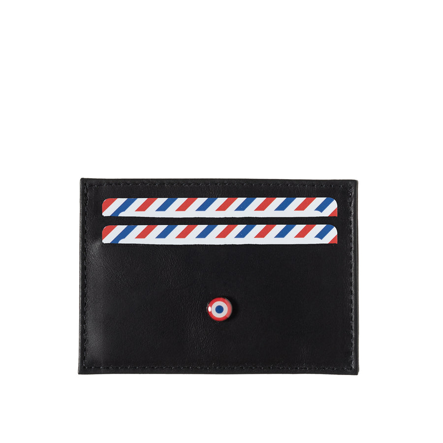 Georges 2.0 Vegetable Leather Card Holder Black C'est Noir