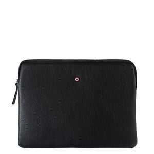 Pochette d'Ipad Guillaume cuir Grainé Noir C'est Noir