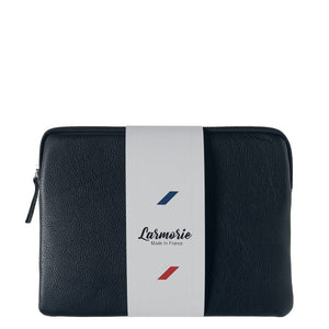 Personalized Guillaume Blue Moon Grained Leather Ipad Pouch 