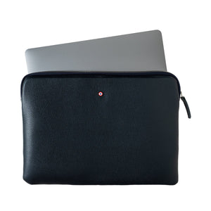 Gabriel Personalized Blue Moon Grained Leather Computer Bag