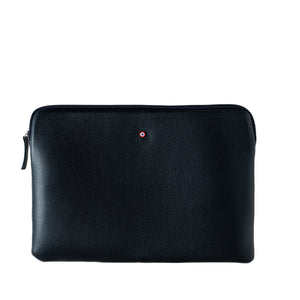 Pochette d'Ordinateur Gabriel Cuir Grainé Lune Bleue