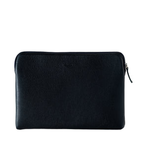 Pochette d'Ordinateur Gabriel Cuir Grainé Lune Bleue