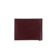 Hector Smooth Leather Italian Wallet Money Clip Red Vine