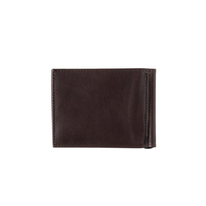 Hector Smooth Leather Italian Wallet Money Clip Burnished Earth