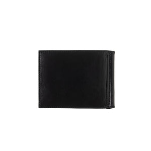 Hector Smooth Leather Italian Wallet Money Clip Black it's Black